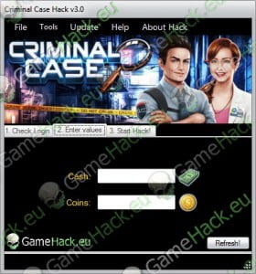 Criminal Case Hack Cheat Tools